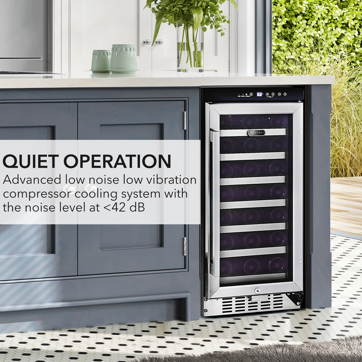 Whynter 33 Bottle Compressor Built-In Wine Refrigerator