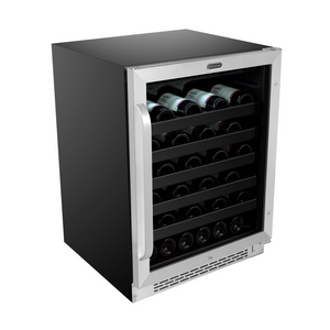 Whynter 24 inch Built-In 46 Bottle Undercounter Stainless Steel Wine Refrigerator