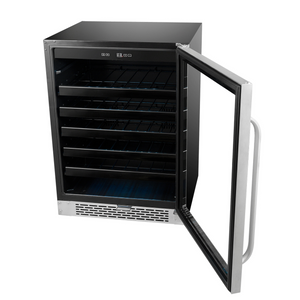 Whynter 24 inch Built-In 46 Bottle Undercounter Stainless Steel Wine Refrigerator