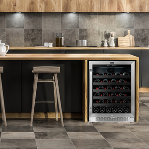 Whynter 24 inch Built-In 46 Bottle Undercounter Stainless Steel Wine Refrigerator