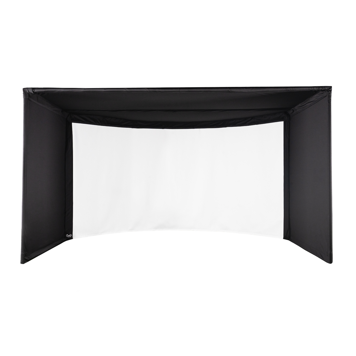 Carl's Place Curved Golf Simulator Enclosure Kit with Impact Screen