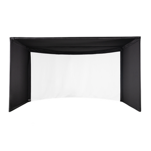 Carl's Place Curved Golf Simulator Enclosure Kit with Impact Screen