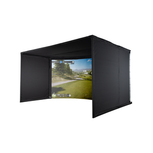 Carl's Place Curved Golf Simulator Enclosure Kit with Impact Screen