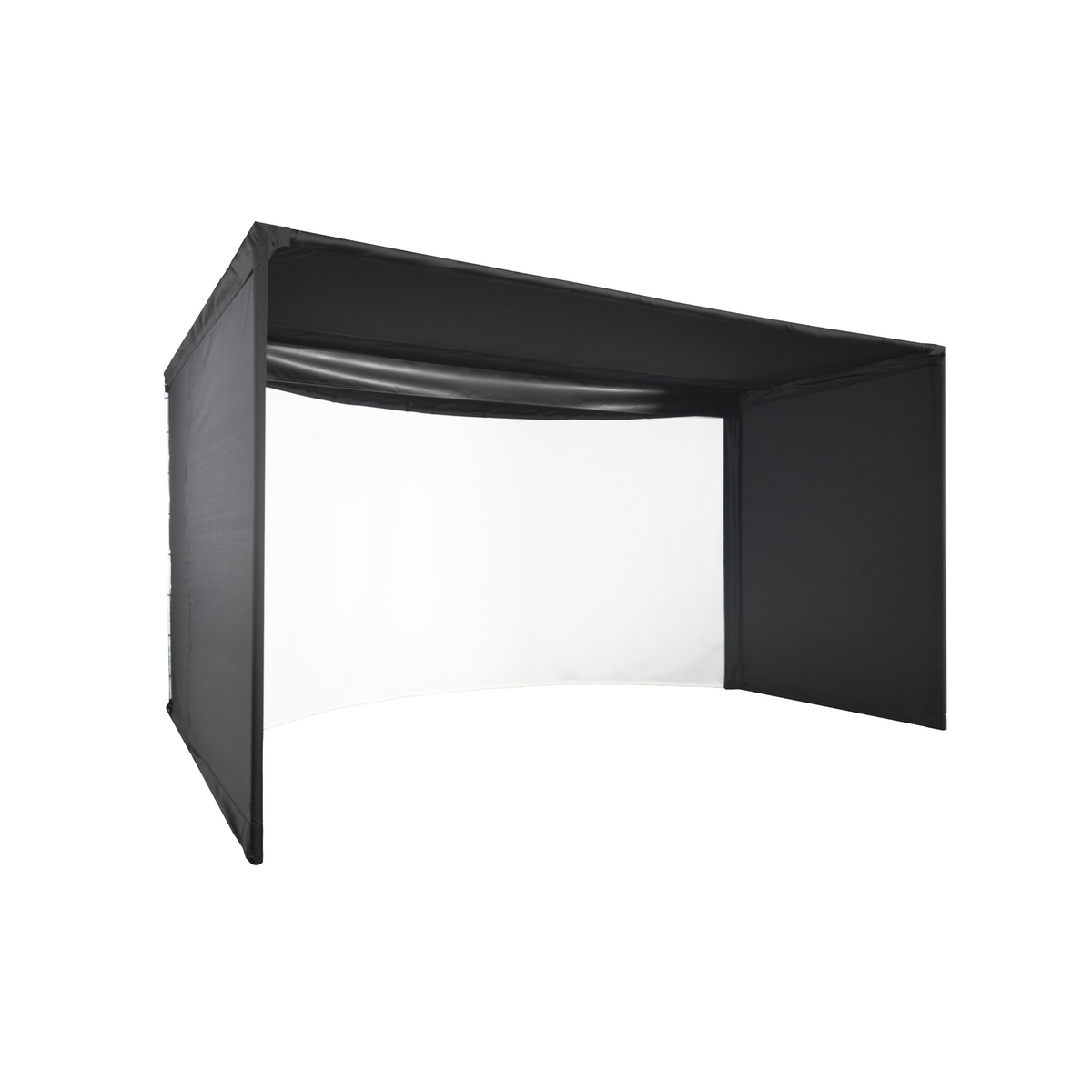 Carl's Place Curved Golf Simulator Enclosure Kit with Impact Screen