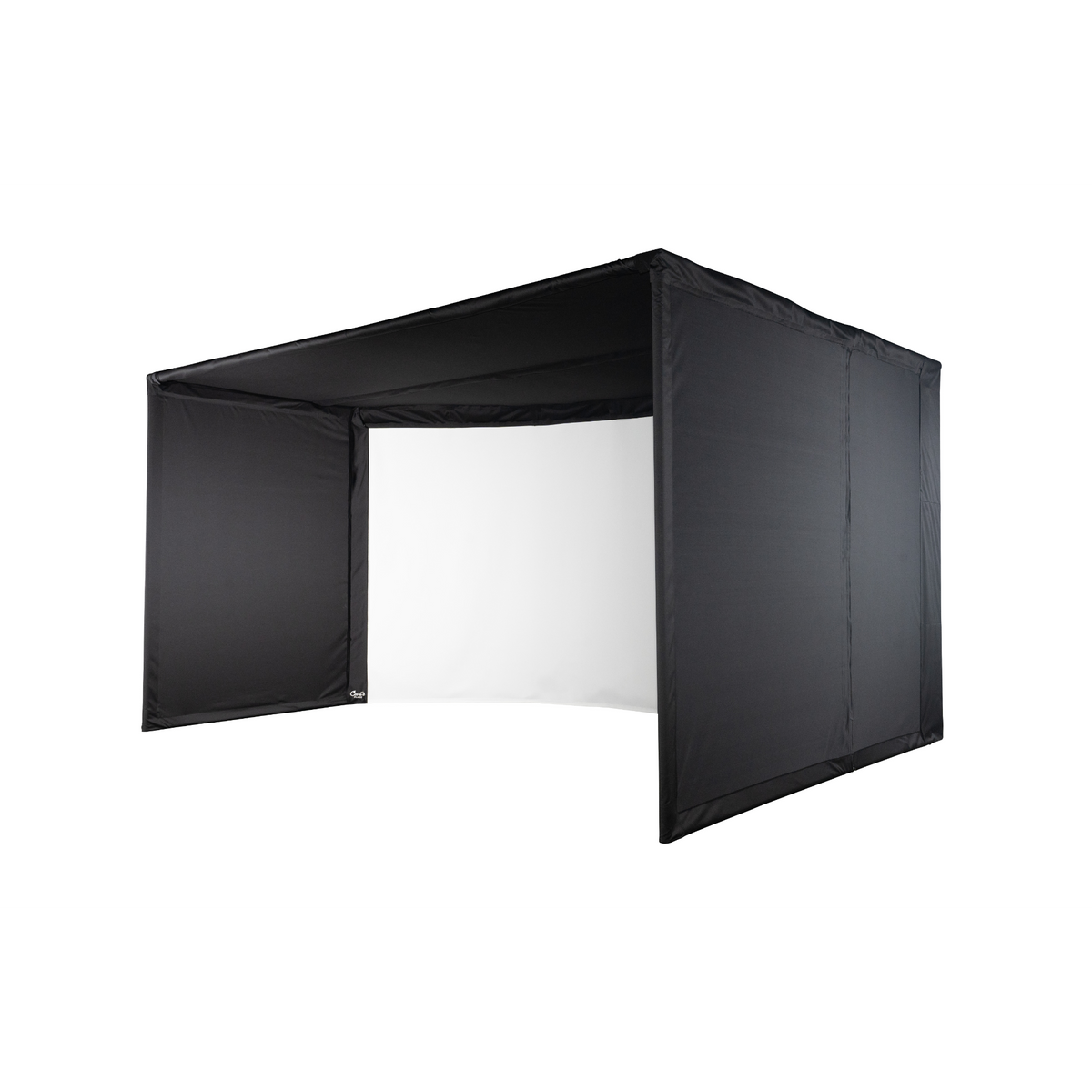 Carl's Place Curved Golf Simulator Enclosure Kit with Impact Screen