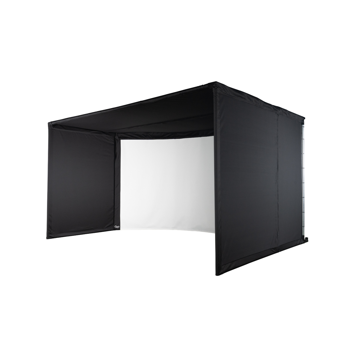 Carl's Place Curved Golf Simulator Enclosure Kit with Impact Screen