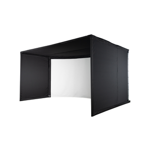 Carl's Place Curved Golf Simulator Enclosure Kit with Impact Screen
