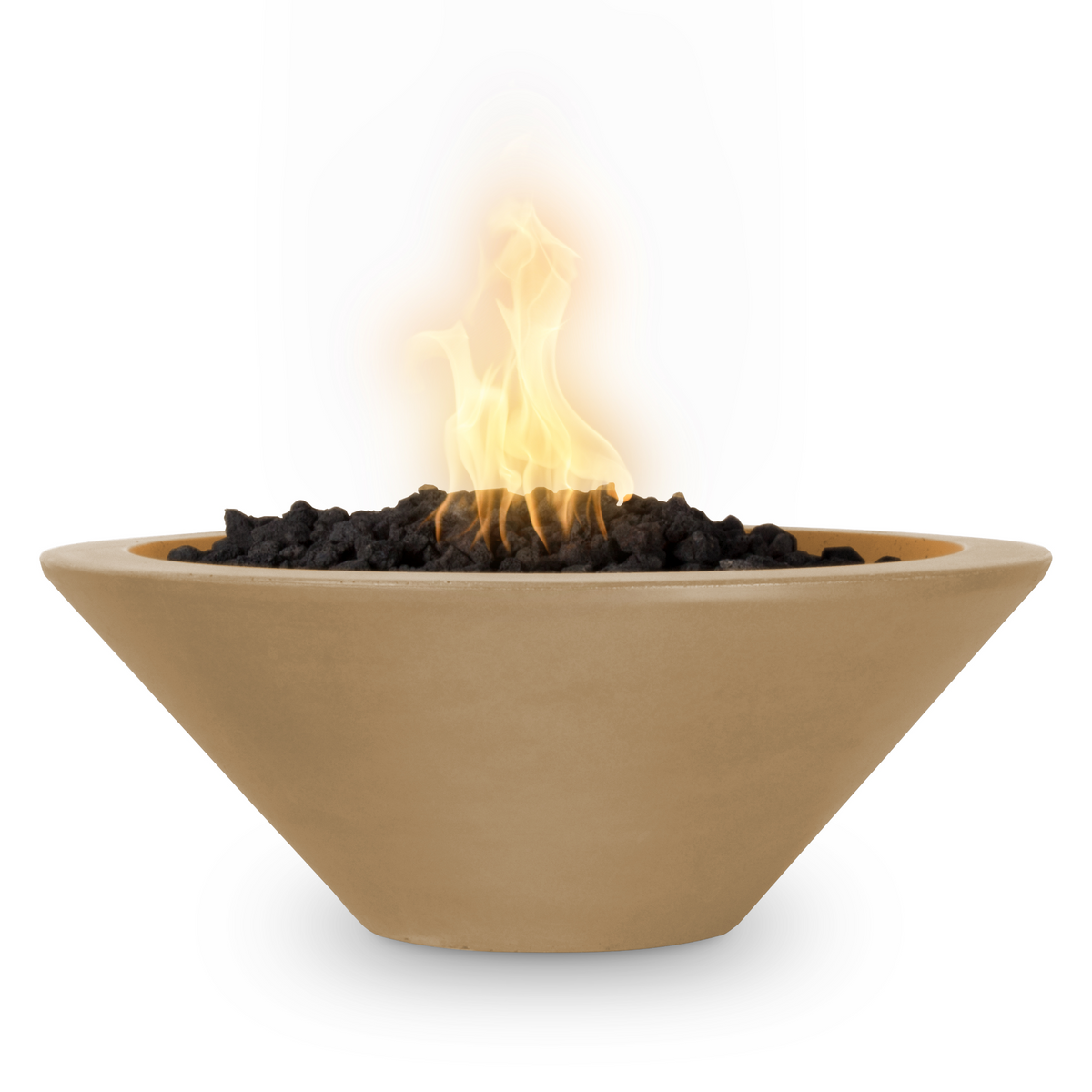 The Outdoor Plus Cazo Concrete Fire Pit - Narrow Ledge
