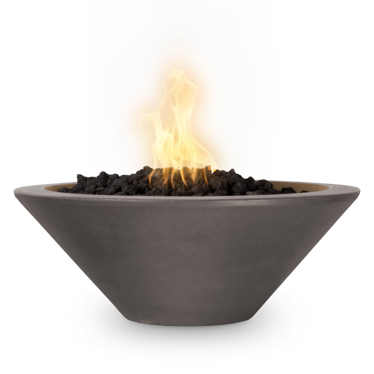 The Outdoor Plus Cazo Concrete Fire Pit - Narrow Ledge