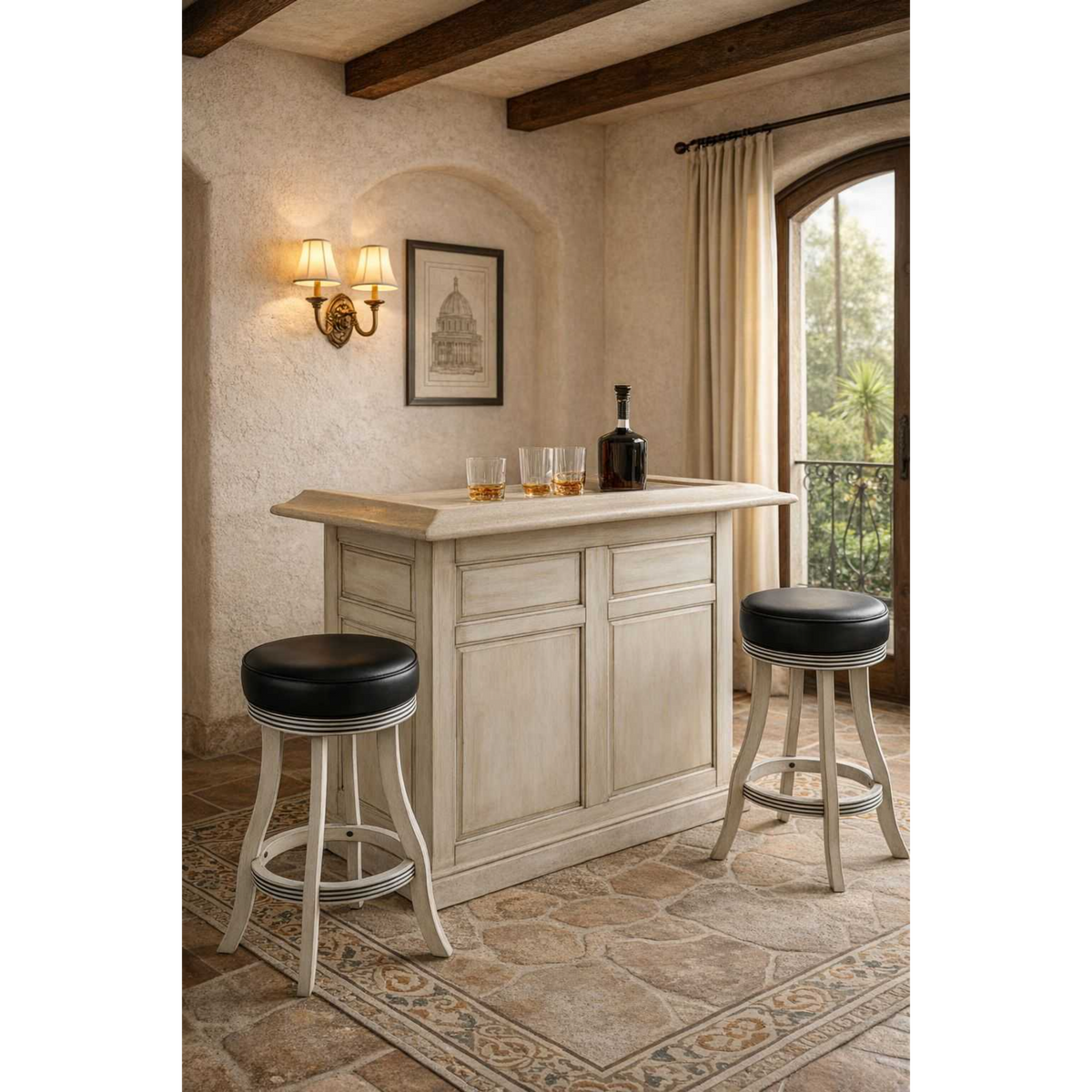 RAM Game Room 60" English/Irish Pub Style Dry Bar