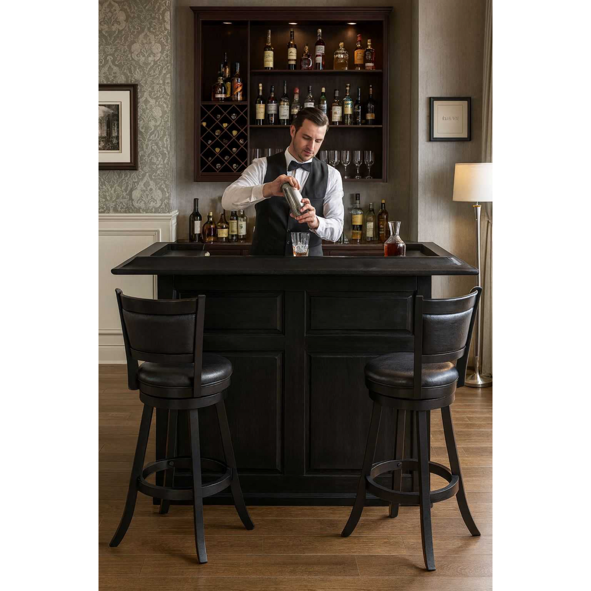 RAM Game Room 60" English/Irish Pub Style Dry Bar
