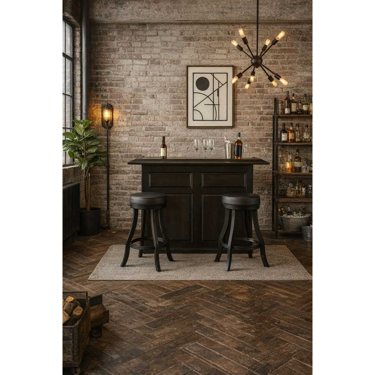 RAM Game Room 60" English/Irish Pub Style Dry Bar