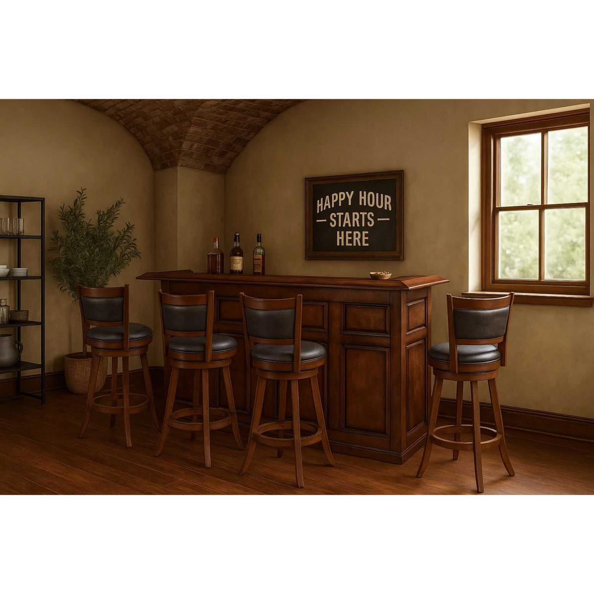 RAM Game Room 84" English/Irish Pub Style Dry Bar