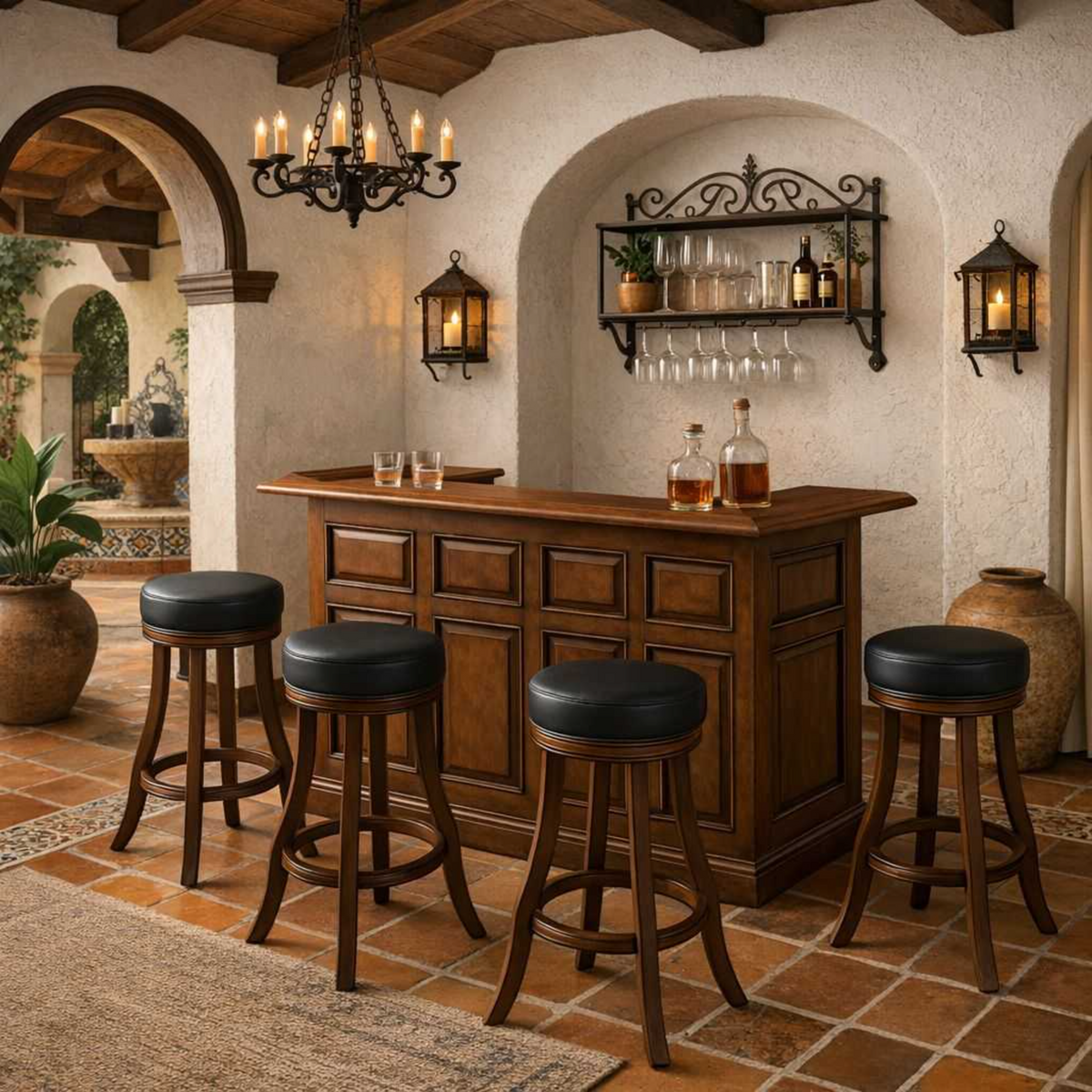 RAM Game Room 84" English/Irish Pub Style Dry Bar