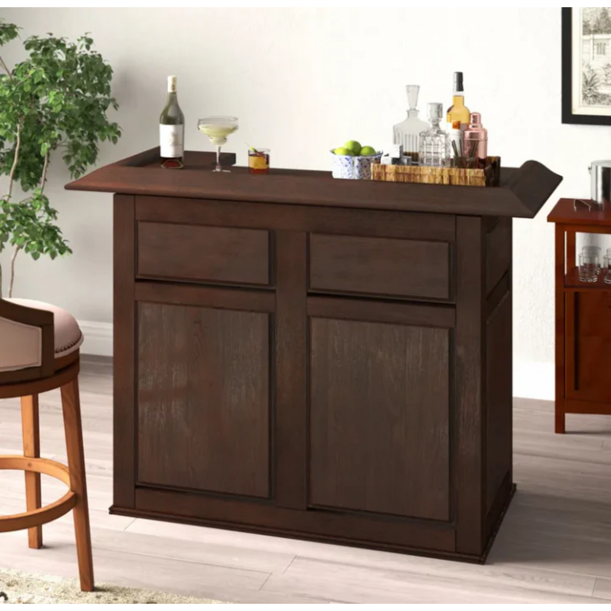 RAM Game Room 60" English/Irish Pub Style Dry Bar