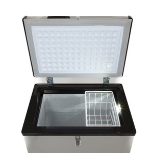 Whynter 95 Quart Portable Wheeled Freezer with Door Alert and 12v Option