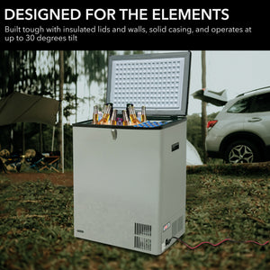 Whynter 95 Quart Portable Wheeled Freezer with Door Alert and 12v Option