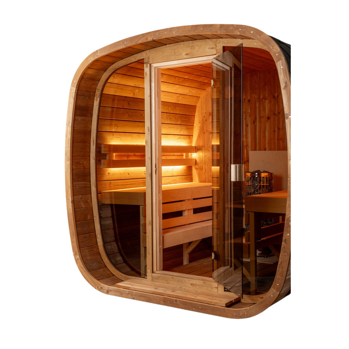 Orivon Wellness Auris Two Luxury Outdoor Cedar Sauna