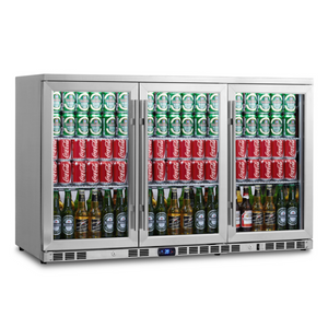 KingsBottle 53" Heating Glass 3 Door Large Beverage Refrigerator