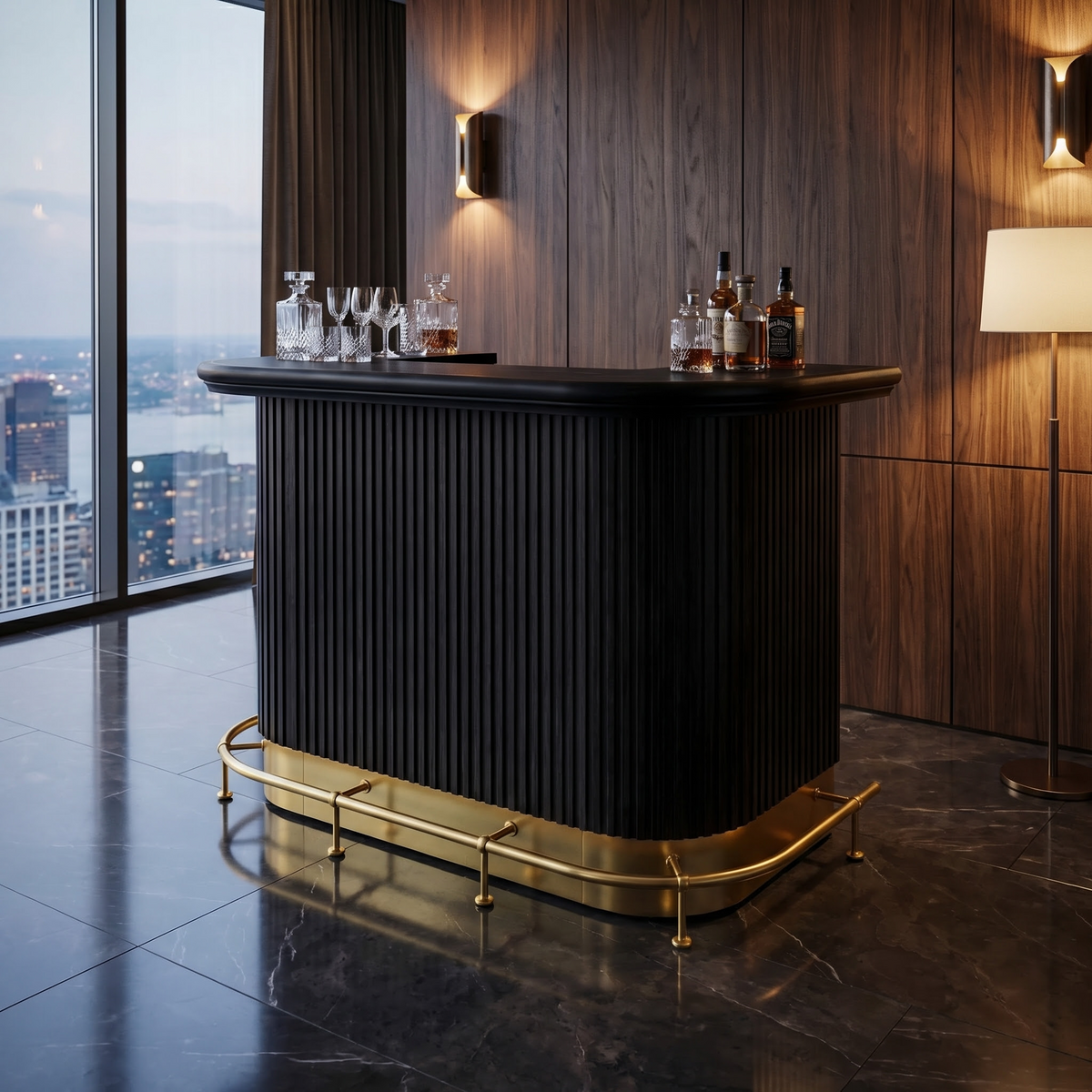 RAM Game Room Prohibition 60" Cocktail Bar | Home Bar Furniture