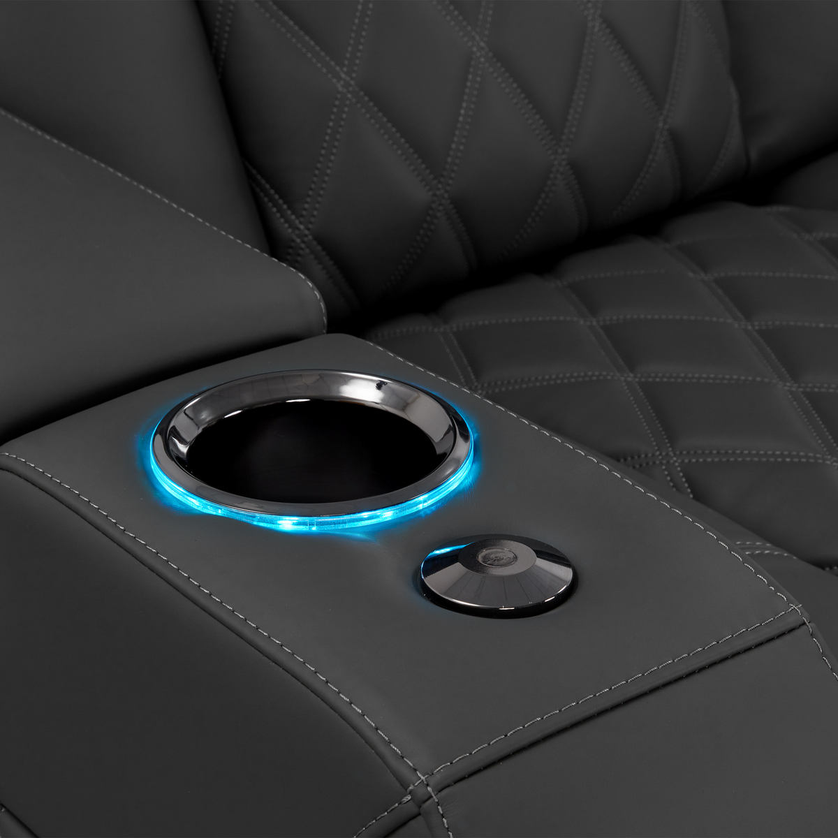 Valencia Tuscany Luxury Edition Home Theater Seating | Semi-Aniline Italian Nappa Leather Power Recliner