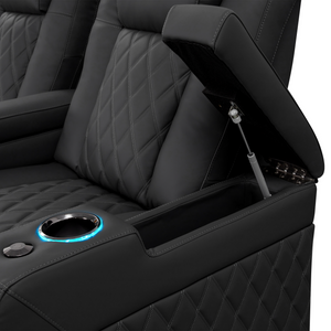 Valencia Tuscany Luxury Edition Home Theater Seating | Semi-Aniline Italian Nappa Leather Power Recliner