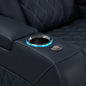 Valencia Tuscany Luxury Edition Home Theater Seating | Semi-Aniline Italian Nappa Leather Power Recliner