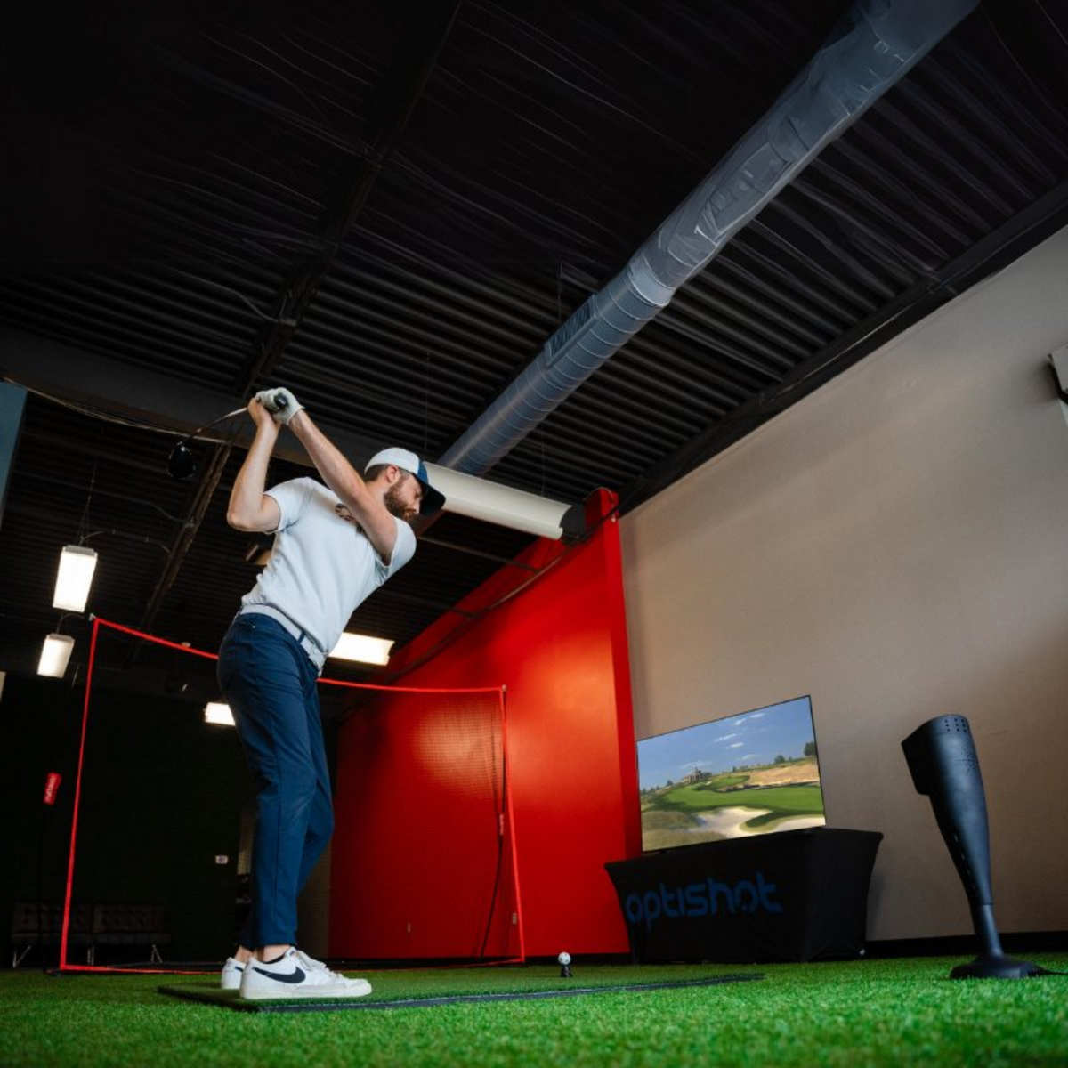 OptiShot Nova Golf Simulator Basic Bundle (Simulator + Mat + Net)