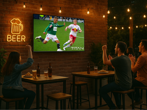 Commercial-Grade Titan Weatherproof Outdoor TV Full Sun QLED 4K Smart TV powered by Samsung Tizen SmartThings