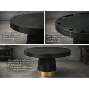 RAM Game Room Prohibition 48" 2 in 1 Poker Table