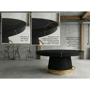 RAM Game Room Prohibition 60" Poker Table