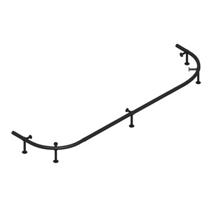 RAM Game Room Prohibition 60" Cocktail Bar Footrail