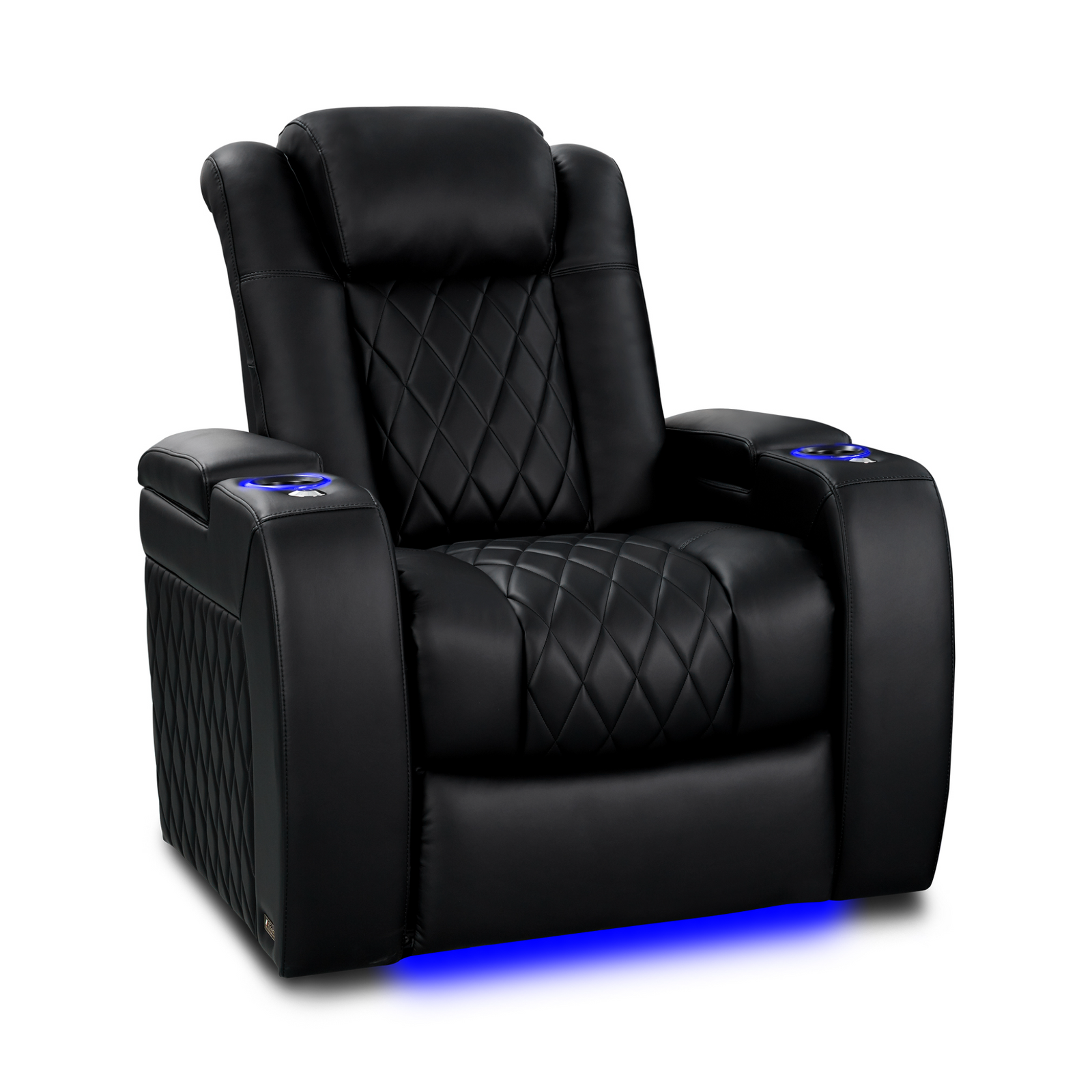 Valencia Tuscany Heat and Massage single seat home theater power recliner Italian Nappa leather