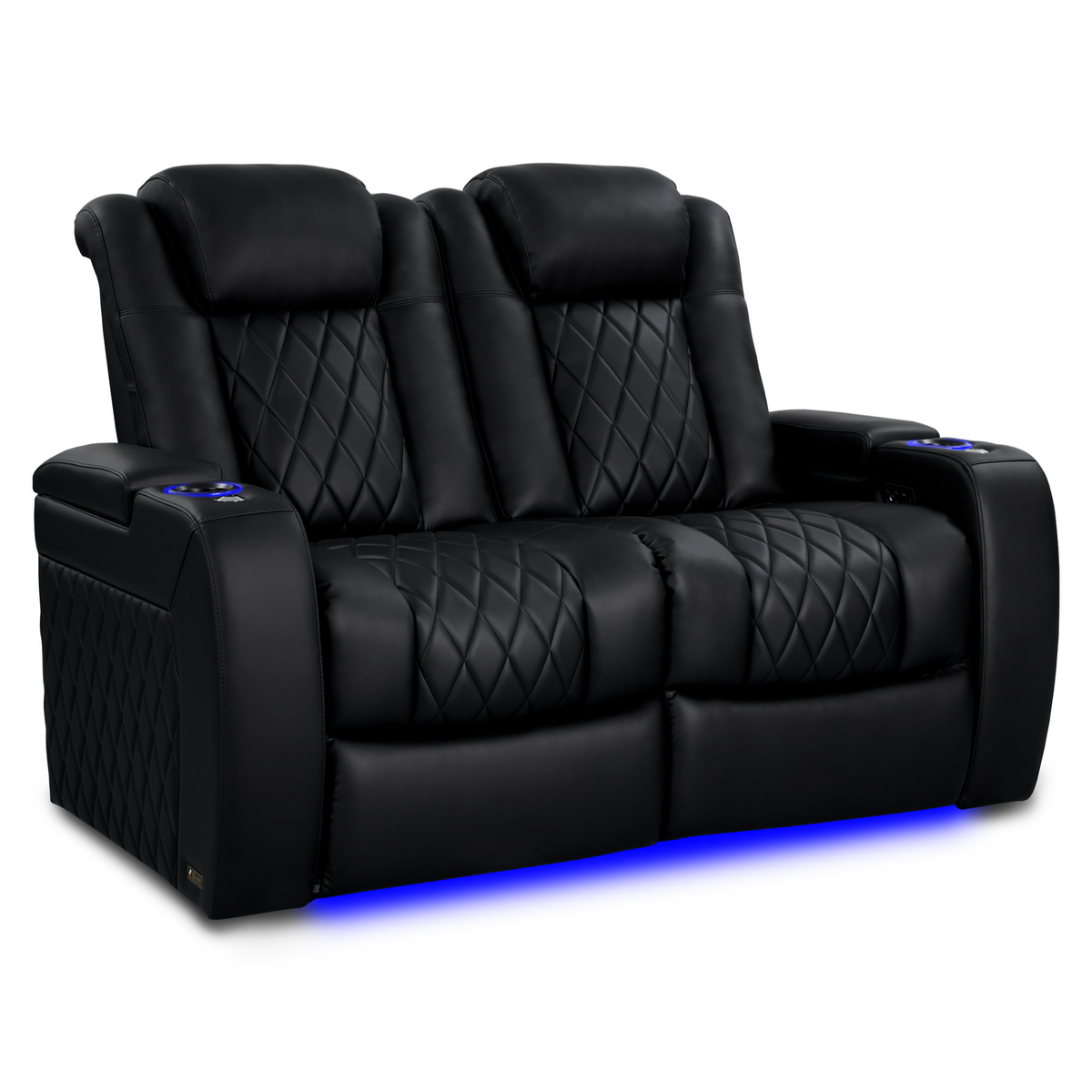 Valencia Tuscany Heat and Massage row of 2 loveseat home theater seating configuration