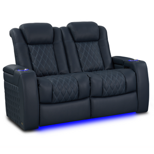 Valencia Tuscany Luxury Edition Home Theater Seating | Semi-Aniline Italian Nappa Leather Power Recliner