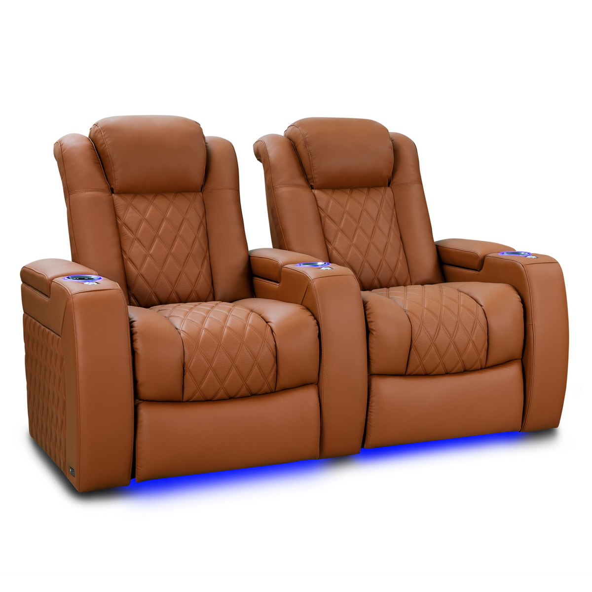 Valencia Tuscany Ultimate Edition Home Theater Seating | Perforated Semi-Aniline Italian Nappa 20K Leather Power Recliner