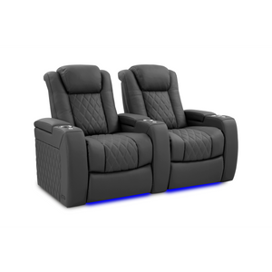 Valencia Tuscany Ultimate Edition Home Theater Seating | Perforated Semi-Aniline Italian Nappa 20K Leather Power Recliner