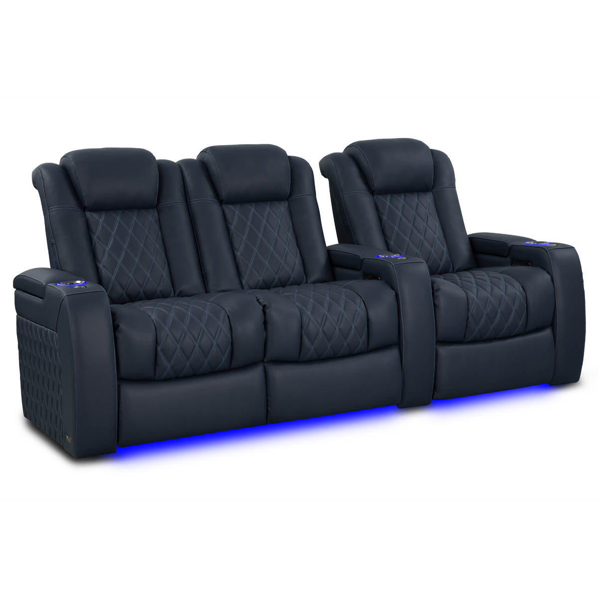 Valencia Tuscany Luxury Edition Home Theater Seating | Semi-Aniline Italian Nappa Leather Power Recliner