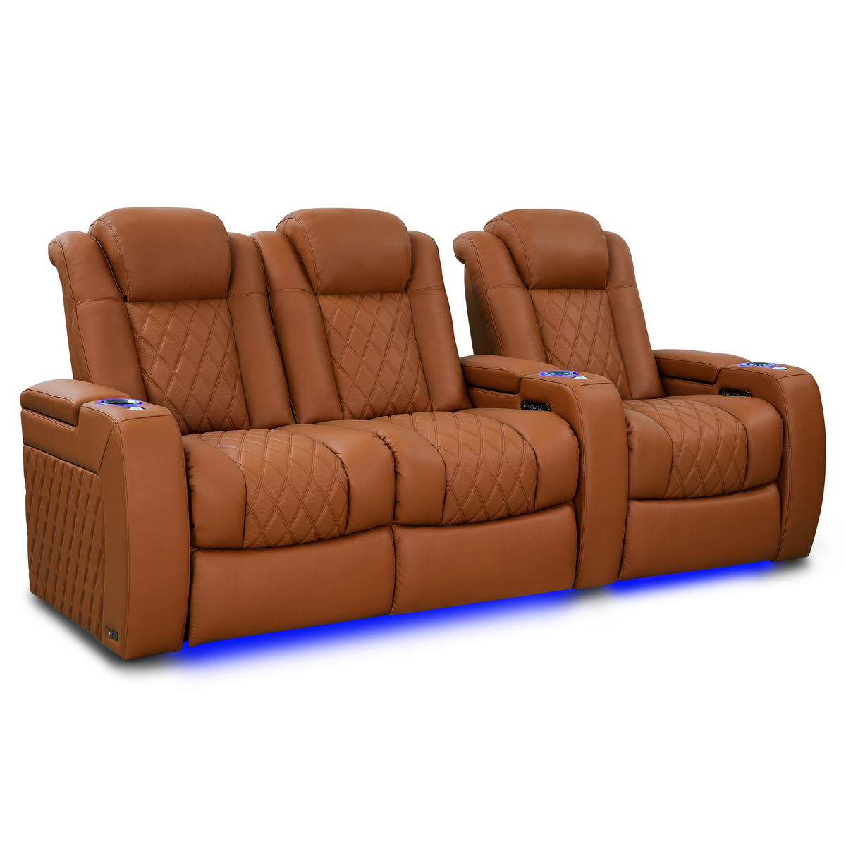 Valencia Tuscany Ultimate Edition Home Theater Seating | Perforated Semi-Aniline Italian Nappa 20K Leather Power Recliner