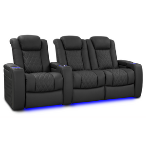 Valencia Tuscany Luxury Edition Home Theater Seating | Semi-Aniline Italian Nappa Leather Power Recliner