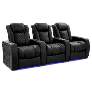 Valencia Tuscany Ultimate Edition Home Theater Seating | Perforated Semi-Aniline Italian Nappa 20K Leather Power Recliner