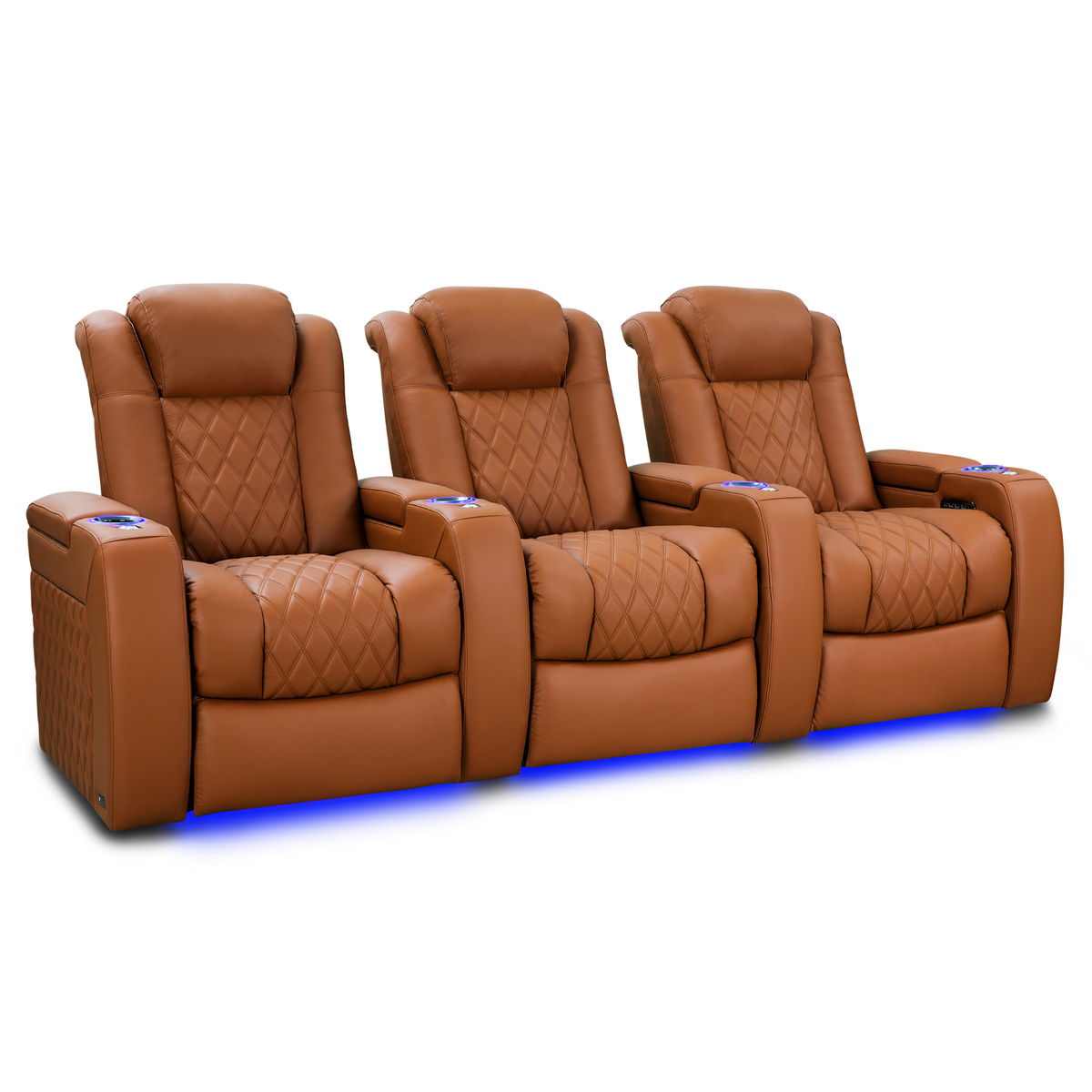 Valencia Tuscany Ultimate Edition Home Theater Seating | Perforated Semi-Aniline Italian Nappa 20K Leather Power Recliner