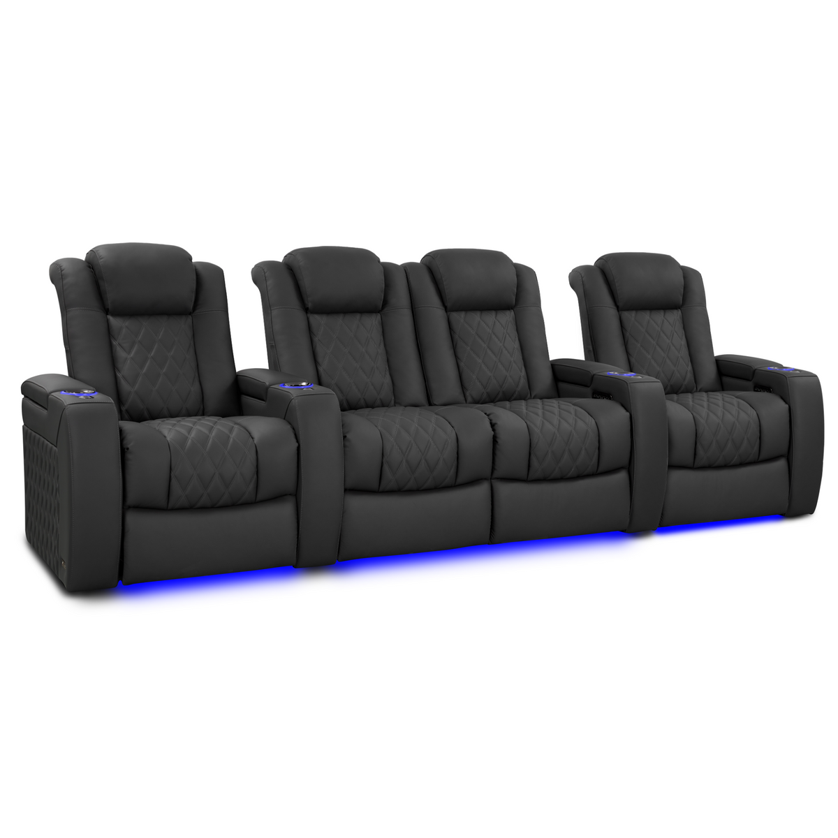 Valencia Tuscany Luxury Edition Home Theater Seating | Semi-Aniline Italian Nappa Leather Power Recliner
