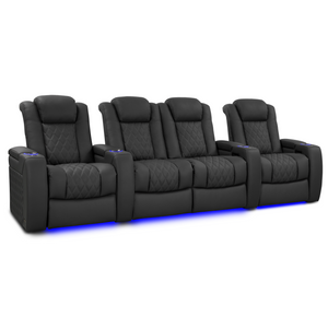 Valencia Tuscany Luxury Edition Home Theater Seating | Semi-Aniline Italian Nappa Leather Power Recliner