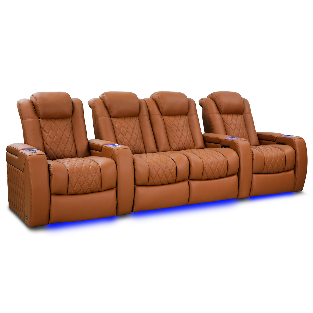 Valencia Tuscany Ultimate Edition Home Theater Seating | Perforated Semi-Aniline Italian Nappa 20K Leather Power Recliner