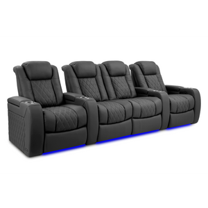 Valencia Tuscany Ultimate Edition Home Theater Seating | Perforated Semi-Aniline Italian Nappa 20K Leather Power Recliner