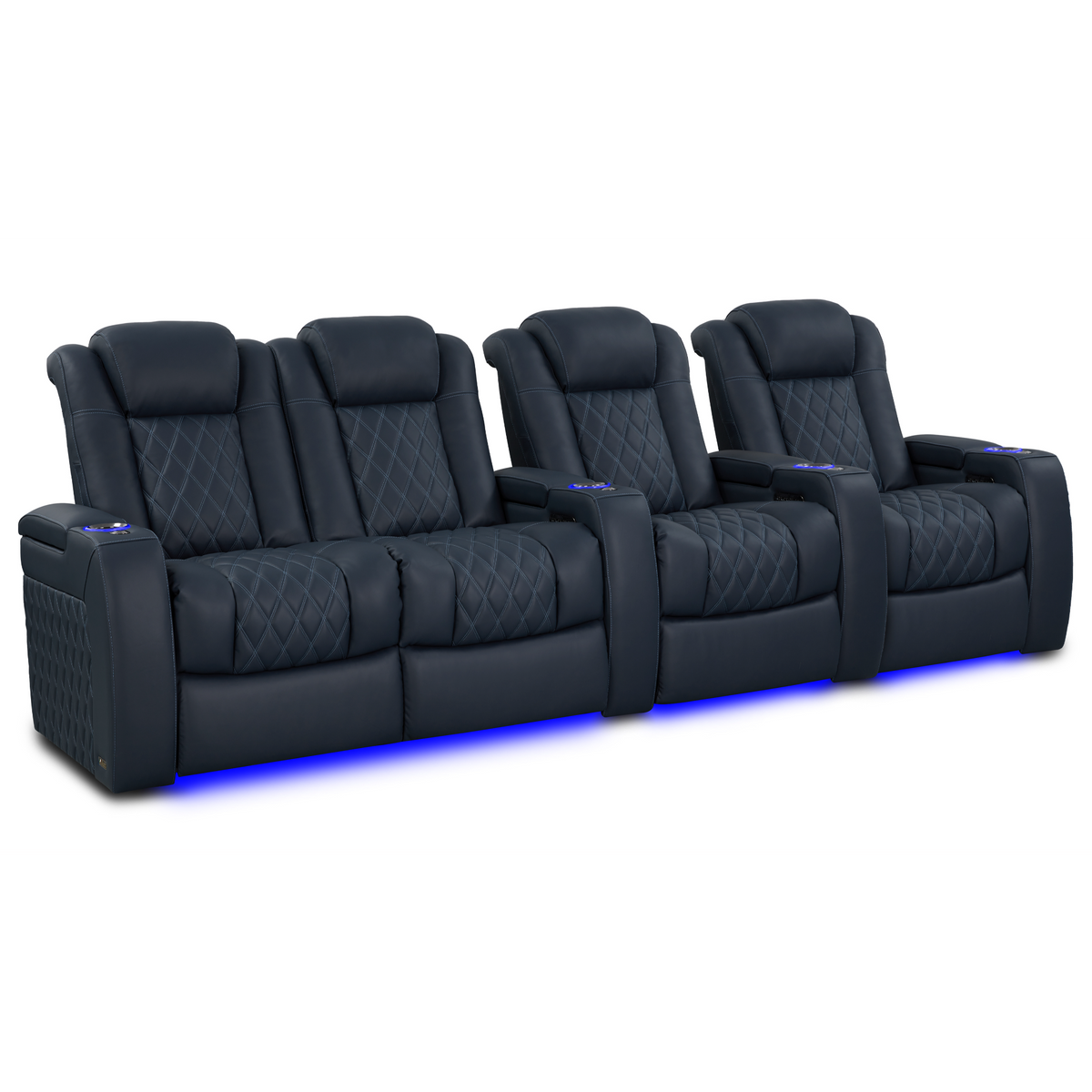 Valencia Tuscany Luxury Edition Home Theater Seating | Semi-Aniline Italian Nappa Leather Power Recliner