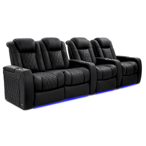 Valencia Tuscany Ultimate Edition Home Theater Seating | Perforated Semi-Aniline Italian Nappa 20K Leather Power Recliner