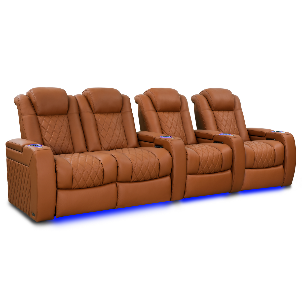 Valencia Tuscany Ultimate Edition Home Theater Seating | Perforated Semi-Aniline Italian Nappa 20K Leather Power Recliner