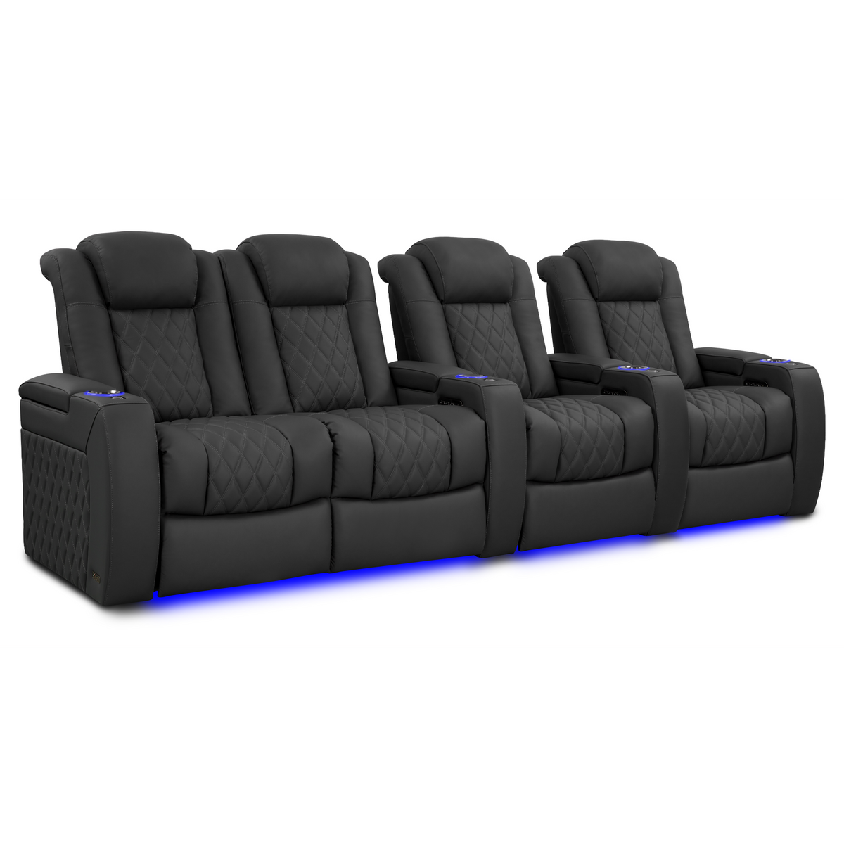 Valencia Tuscany Luxury Edition Home Theater Seating | Semi-Aniline Italian Nappa Leather Power Recliner